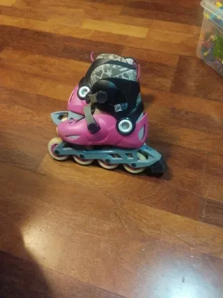 Patines en línea rosas talla 28-30