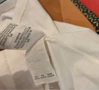 Blusa Massimo Dutti Blanca Manga Larga