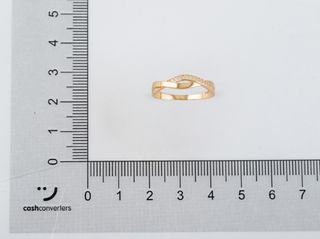 anillo oro 18k con piedra con circonita t. 17 (18,16 mm)