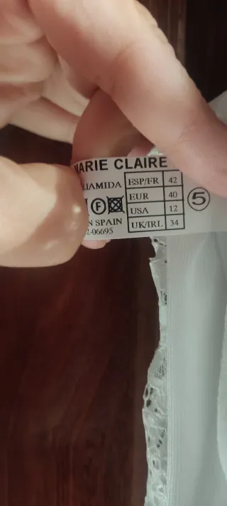 Camisón Marie Claire Blanco Talla M Sin Estrenar
