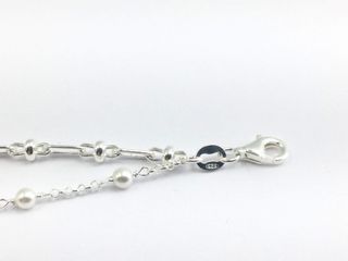 pulsera plata 925mm con piedra con perla