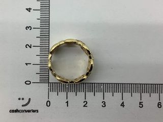 anillo oro 18k con piedra con circonita