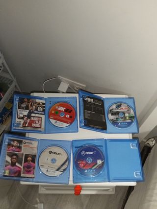 Lote 4 Videojuegos PS4/PS5: FIFA, NBA, PES