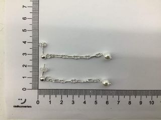 pendientes plata 925mm con piedra con perla