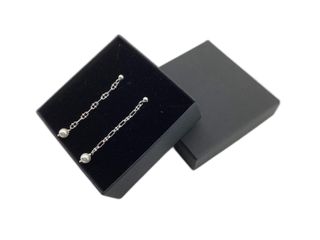 pendientes plata 925mm con piedra con perla