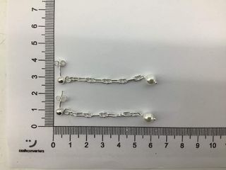 pendientes plata 925mm con piedra con perla