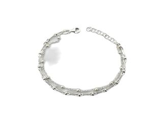 pulsera plata 925mm con piedra con perla