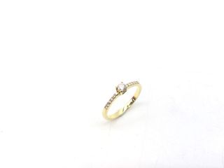 sortija oro 18k con piedra