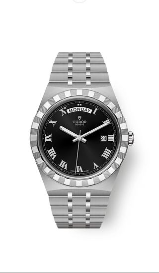 Tudor Royal Reloj Negro y Plateado