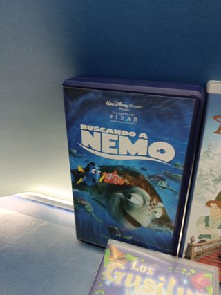 5 PELÍCULAS VHS animacion, infantil, ANTZ, SHREK, Anastasia, Buscando a nemo y mas