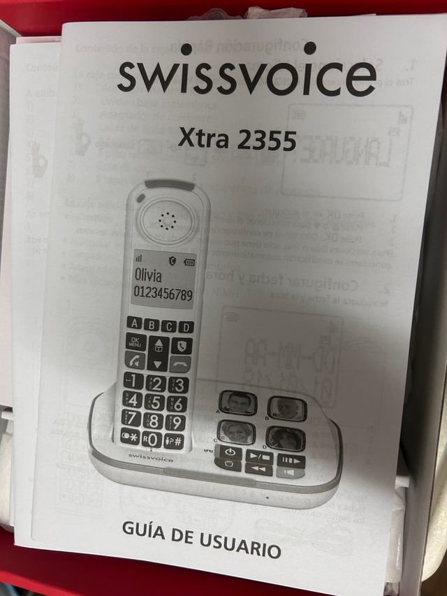 SWISSVOICE Xtra 2355 DECT Teléfono Inalámbrico Bla