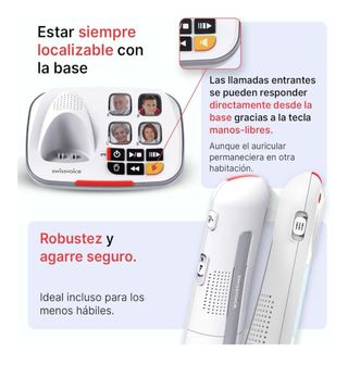 SWISSVOICE Xtra 2355 DECT Teléfono Inalámbrico Bla