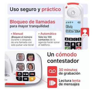 SWISSVOICE Xtra 2355 DECT Teléfono Inalámbrico Bla