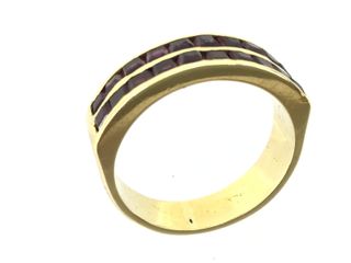 anillo oro 18k con piedra
