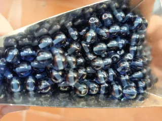 Lote 420 cuentas de cristal azul