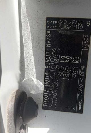Cinturón seguridad tras izq toyota prius 445441