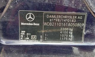 Cinturón seguridad del der mercedes clase e 345657