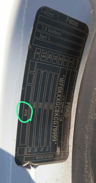 Cinturón seguridad del der ford 237617 focus lim.