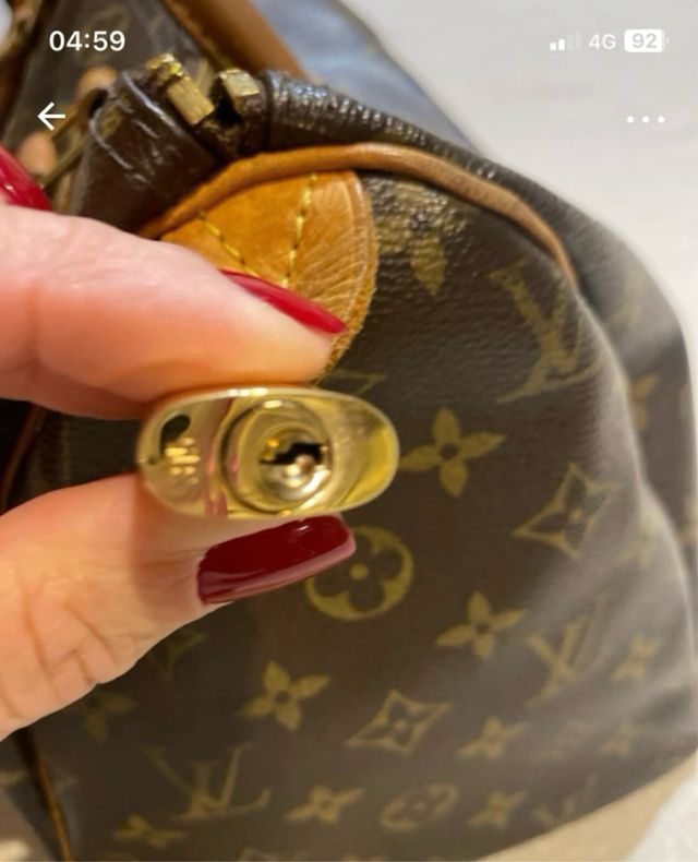 Borsa Louis Vuitton Speedy Marrone