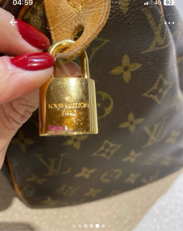 Borsa Louis Vuitton Speedy Marrone