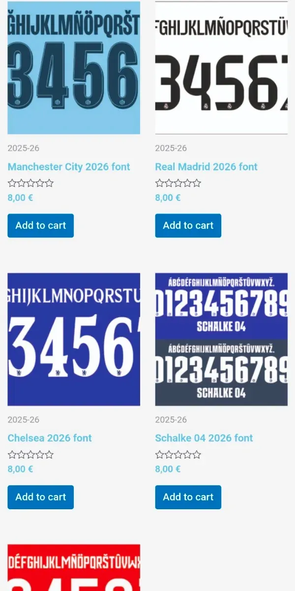 Web tipografías de fútbol 