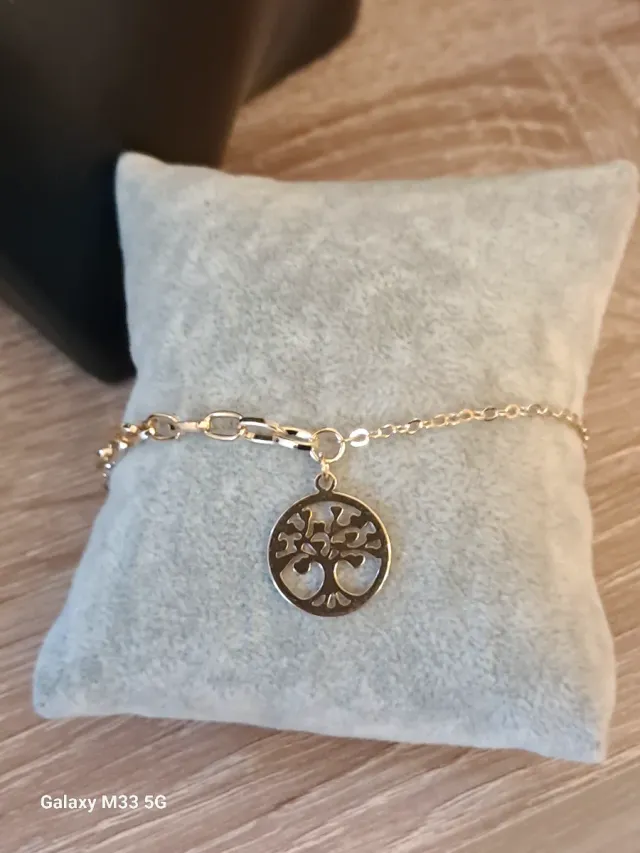 Bracciale Albero della Vita Dorato con cofanetto