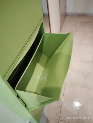 3 scarpiere in plastica verde Ikea