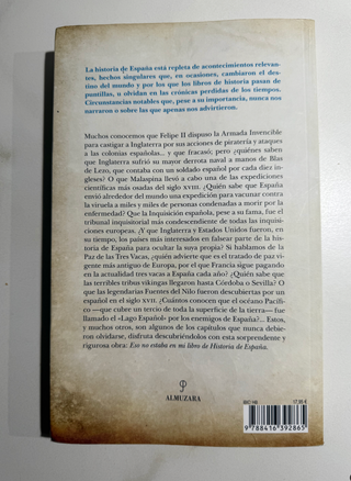 Eso no estaba en mi libro de Historia de España...