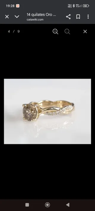 Anillo Diamante Talla Brillante 1ct