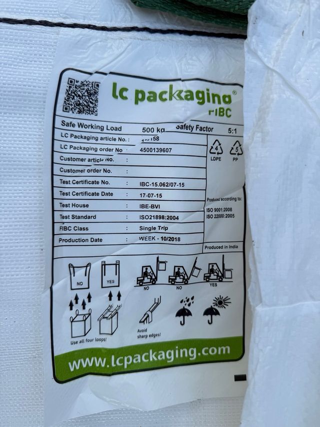 Sacos nuevos con cierre