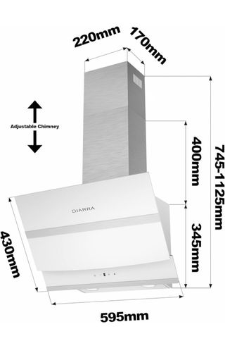 Campana Extractora Ciarra 60cm A+++ Nueva