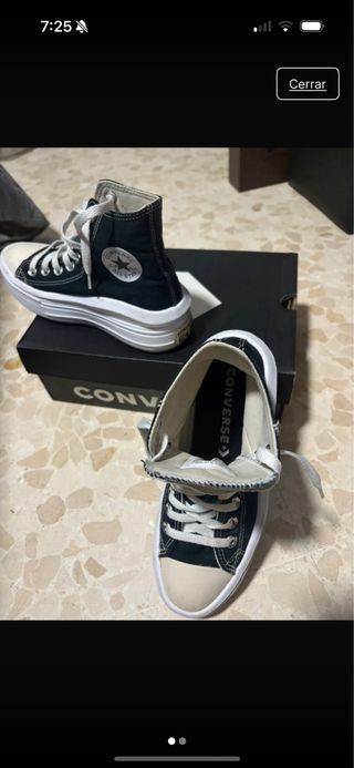 Zapatillas Converse plataforma negras