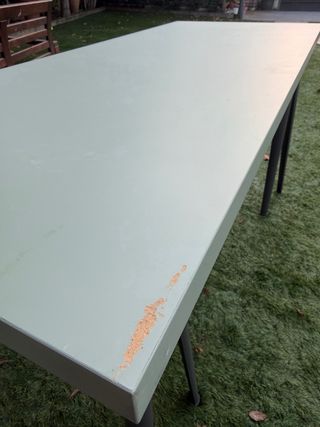 Mesa escritorio IKEA LAGKAPTEN + caballetes NARSPE