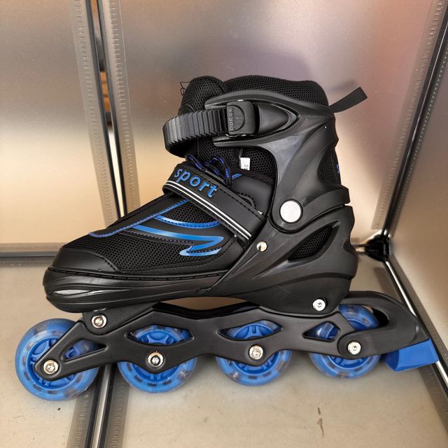 Pattini in linea neri e blu TG. L n°39-42