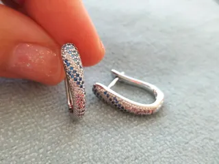 Pendientes aro plata de ley