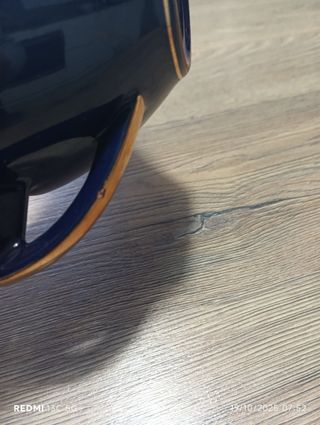 Zuccheriera vintage blu e oro