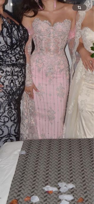 Vestido de fiesta con pedrería