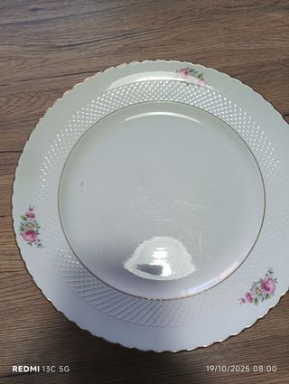 Piatto da portata vintage porcellana