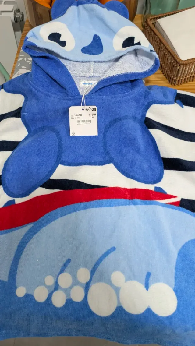 Toalla poncho infantil Mayoral azul