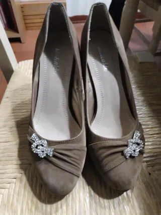 Scarpe donna tacco Vans marroni taglia 40
