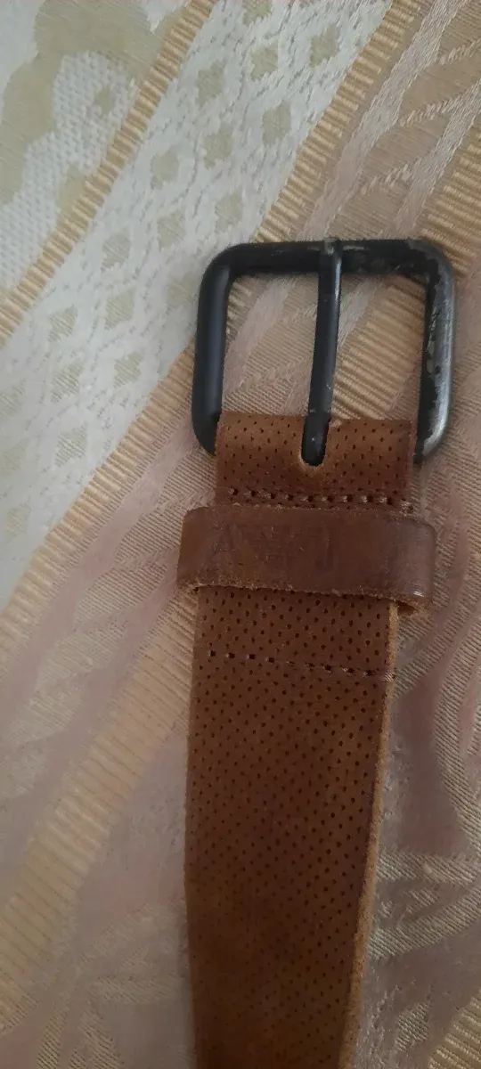 Cintura Armani Uomo Vera Pelle Marrone