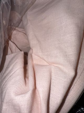 Lámpara de tela rosa