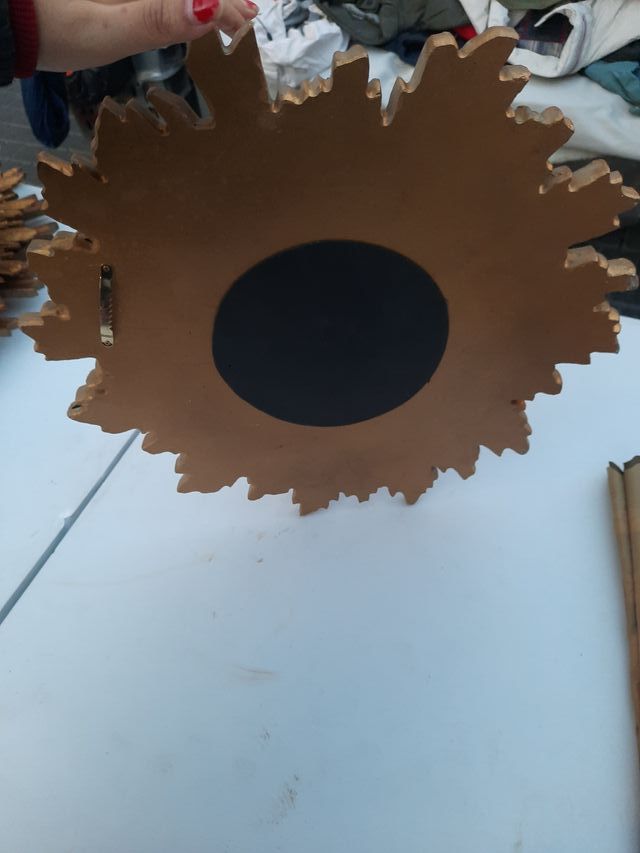 Specchio da sole antico in oro