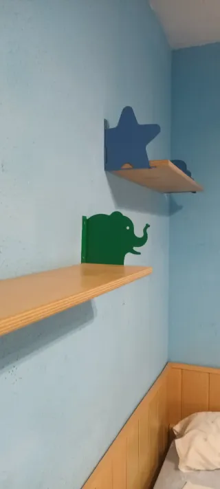 2 Estanterías Madera y Metal