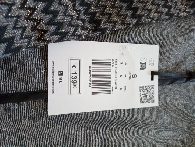 Blazer Scalpers Mujer Negro/Gris