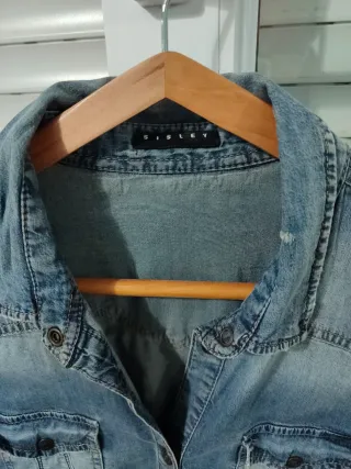 Camisa vaquera Sisley mujer