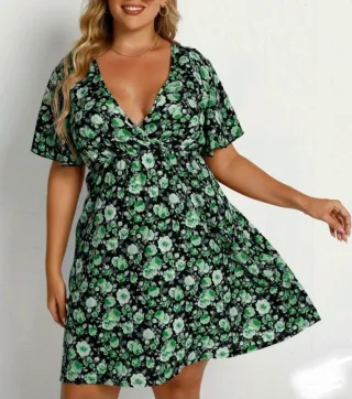 Vestido floral verano XL mujer