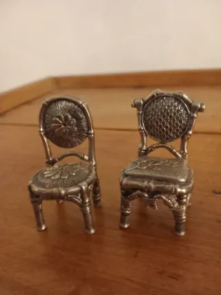 2 Sillas Miniatura Decorativas