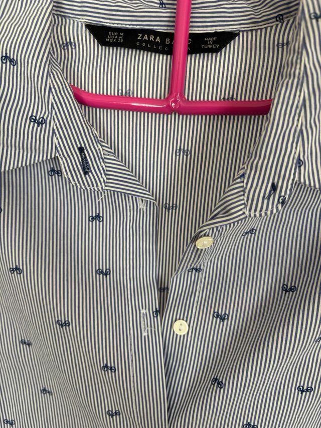 Camisa Zara rayas y bicis mujer