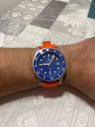 Reloj Steeldive SD1979 Azul y Naranja